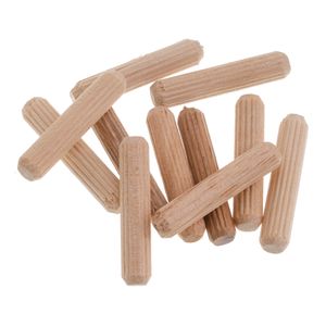 Cavilha De  Madeira Marfim 6x30mm Com 10 Unidades Bemfixa