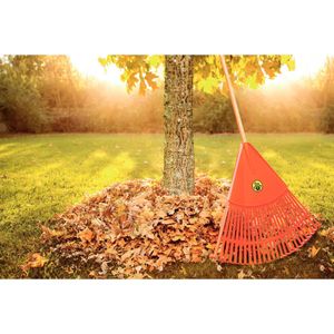 Vassoura Plástica 26 Dentes Para Jardim Tramontina