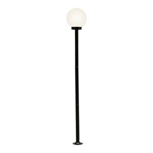 Poste Aco Fosfatizado P-18 Branca C/Vidro B15 1 Lâmpada E27 Ideal