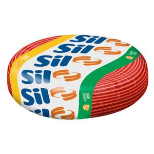 Cabo Flex 4.0mm Rolo 50mt 750v Vermelho Sil