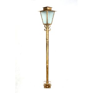Poste Aço Fosfatizado P-3 Ouro E27 1 Lampada Velho