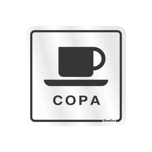 Placa Alumínio 12x12 Copa Sinalize