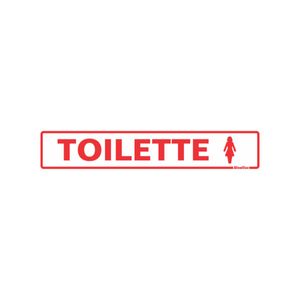 Placa Poliestireno 5x25 Toilette Feminino Sinalize