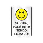 Placa_Alumnio_16x23_Sorria_Filmando_Sinalize_79681601jpg