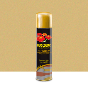 Spray Premium Metalizada Ouro Interno 350ml Lukscolor