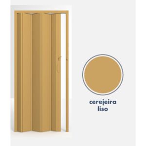 Porta Sanfonada Standard Cerejeira Liso 60x210 Permatti