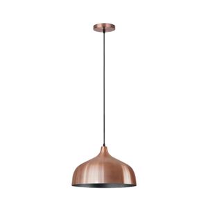 Pendente Luxor Cobre Com Preto Para 1 Lâmpada Kin Home
