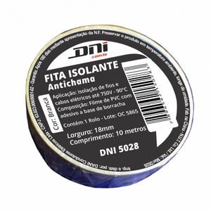 Fita Isolante Com Cola Branca 10 Metros Key West