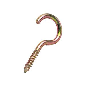 Gancho Rosca Para Madeira Bicromatizado15x30 Com 5 Unidades Bemfixa