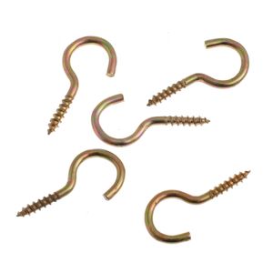 Gancho Rosca Para Madeira Bicromatizado15x30 Com 5 Unidades Bemfixa