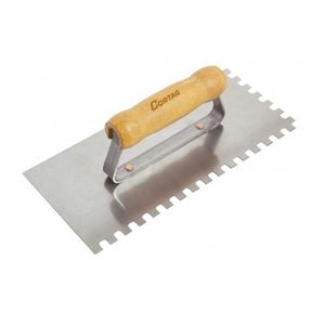 Desempenadeira De Aço Dentada 8x8mm Cortag