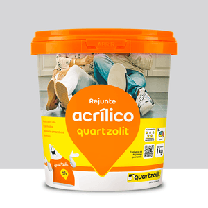 Rejunte Acrílico 1kg Cinza Platina Quartzolit