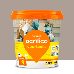 Rejunte Acrílico 1kg Cinza Outono Quartzolit