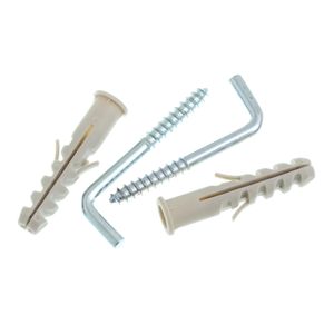 Escápula Zincada 4.9x75 Com Bucha10mm Com 4 Unidades Bemfixa