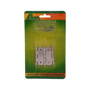 Dobradiça Ferro 3x1.7/8 Cromado Belenus