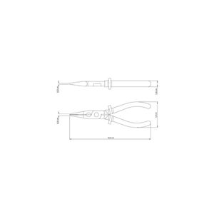 Alicate Bico Meia Cana 6" Tramontina