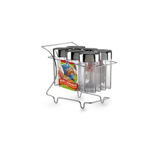 Mini Carrinho Com 6 Porta Condimentos Arthi
