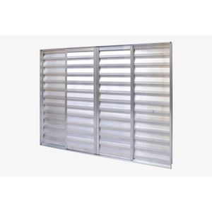 Veneziana Topazioplus Brilhante 6 Folhas Com Grade 100x120 Esquadrifazio