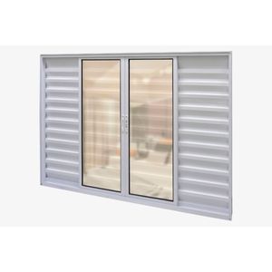 Veneziana Topazio Plus Branco 6 Folhas Sem Grade 100x150 Esquadrifazio