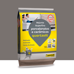 Rejunte Porcelanatos E Cerâmicas 1kg Preto Grafite Quartzolit