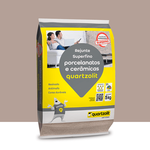 Rejunte Porcelanatos E Cerâmicas 5kg Cinza Outono Quartzolit