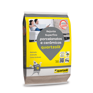 Rejunte Porcelanatos E Cerâmicas 5kg Cinza Platina Quartzolit