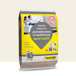 Rejunte Porcelanatos E Cerâmicas 5kg Branco Quartzolit