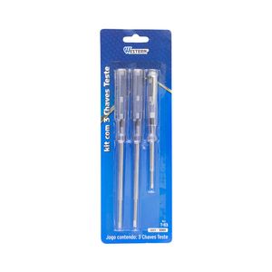 Chave Teste Com 3 Peças T-03 Etilux