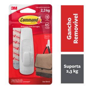 Gancho Grande Com Adesivo Command 3m