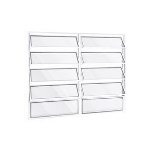 Vitrô Basculante Safira Branco 2 Seções 100x150 Esquadrifazio