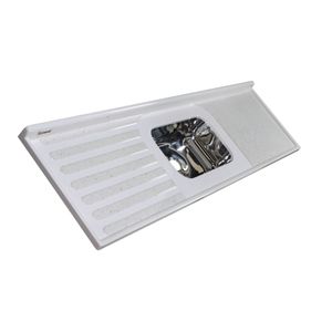 Pia Isocril 2.00m Cuba Inox Branco Corso