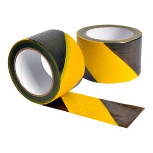 Fita Zebrada 07cmx200mt Amarelo E Preto Balaska