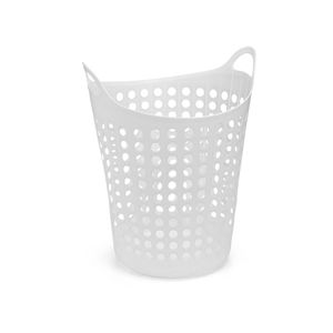 Cesto De Roupas Flexível Branco 44 Litros Arthi