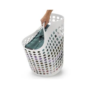 Cesto De Roupas Flexível Branco 44 Litros Arthi