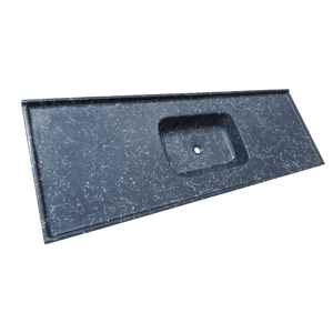 Pia Granitada 1.50x53 Soft Onix Corso