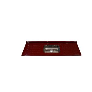Pia Isocril 2.00m Cuba Inox Bordo Corso
