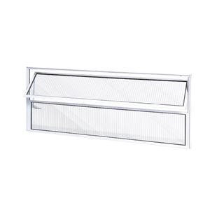 Vitrô Basculante Safira Branco 1 Seção 040x100 Esquadrifazio