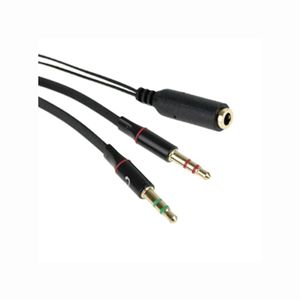 Cabo J2 St 4c X Fone Microfone Preto Dual Comp