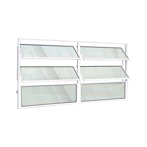 Vitrô Basculante Safira Branco 2 Seções 060x150 Esquadrifazio