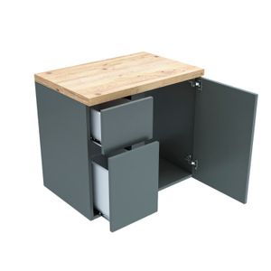Toucador Castellon Ii 60cm Cinza Fosco Darabas