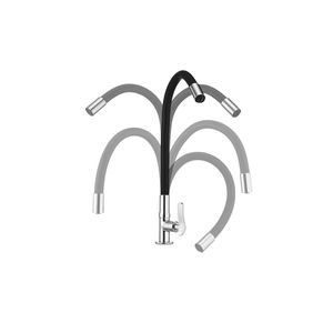 Torneira Para Cozinha De Parede Bica Flexível 1178 W27 Flex White Lorenzetti