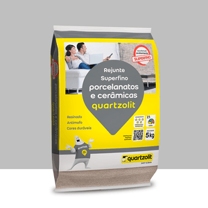 Rejunte Porcelanatos E Cerâmicas 5kg Cinza Urbano Quartzolit