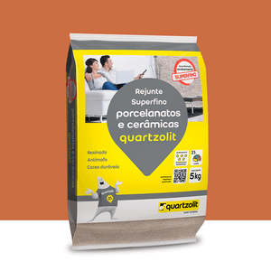 Rejunte Porcelanatos E Cerâmicas 5kg Marrom Canela Quartzolit
