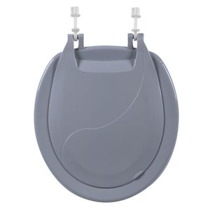 Assento Sanitário Oval Pop Cinza 2 Astra