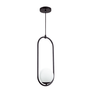 Lustre Pendente Flórida Preto E27 1 Lâmpada Startec