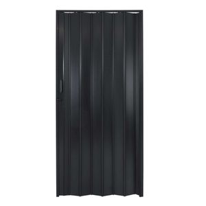 Porta Sanfonada Com Trinco 060x210 Preta Bcf