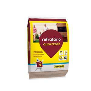 Argamassa 5kg Refratário Para Altas Temperaturas Estabilidade Na Sua Estrutura Quartzolit