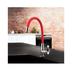 Torneira Para Cozinha De Mesa Bica Flexível 1177 R27 Flex Red Lorenzetti