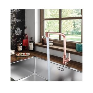 Torneira Para Cozinha De Mesa Bica Móvel 1167 F71 Rose Gold Flatt Lorenzetti