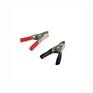 Garra Jacaré Bateria 10a Pequeno Preto / Vermelho Com 2 Pares Dual Comp